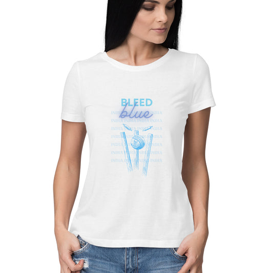 Bleed Blue- Women's T-shirt