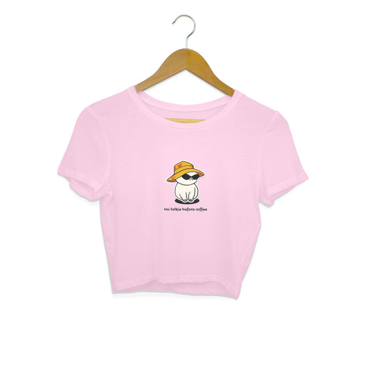 Coffee Talkie - Women's crop tops