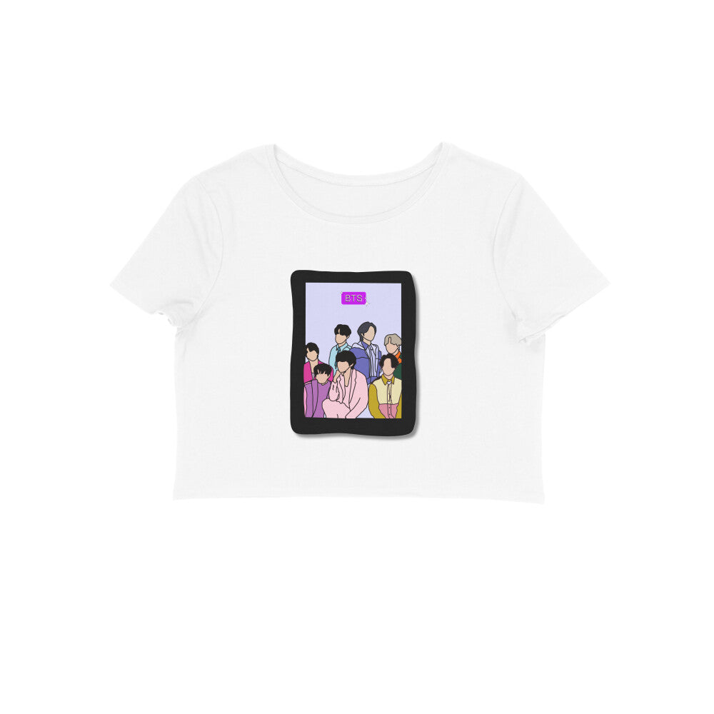 BTS-K-Pop Women' crop tops