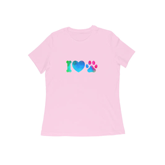 I love Paws - Women's T-shirts