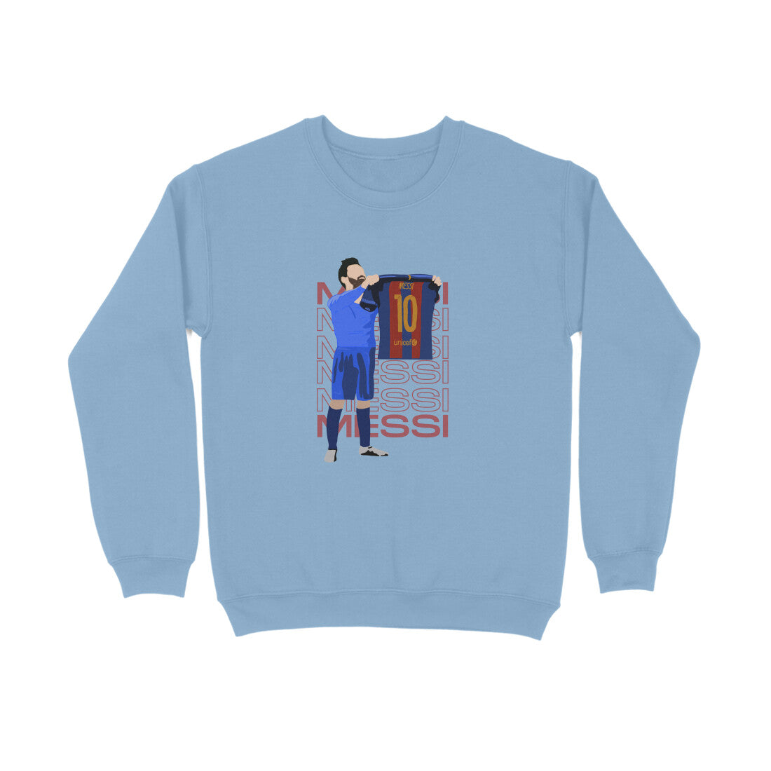 Messi holding shirt- Unisex sweatshirts