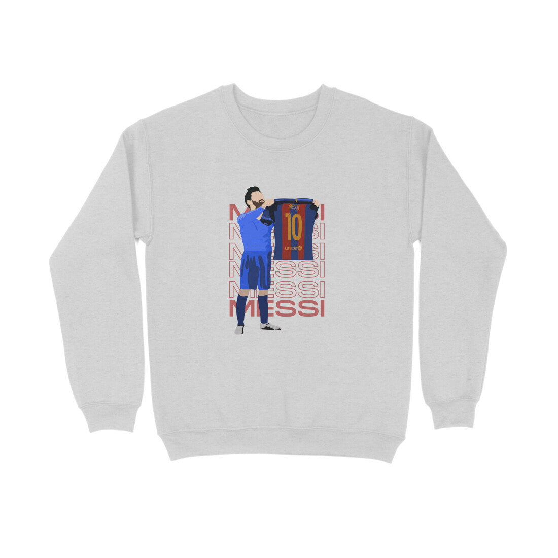 Messi holding shirt- Unisex sweatshirts